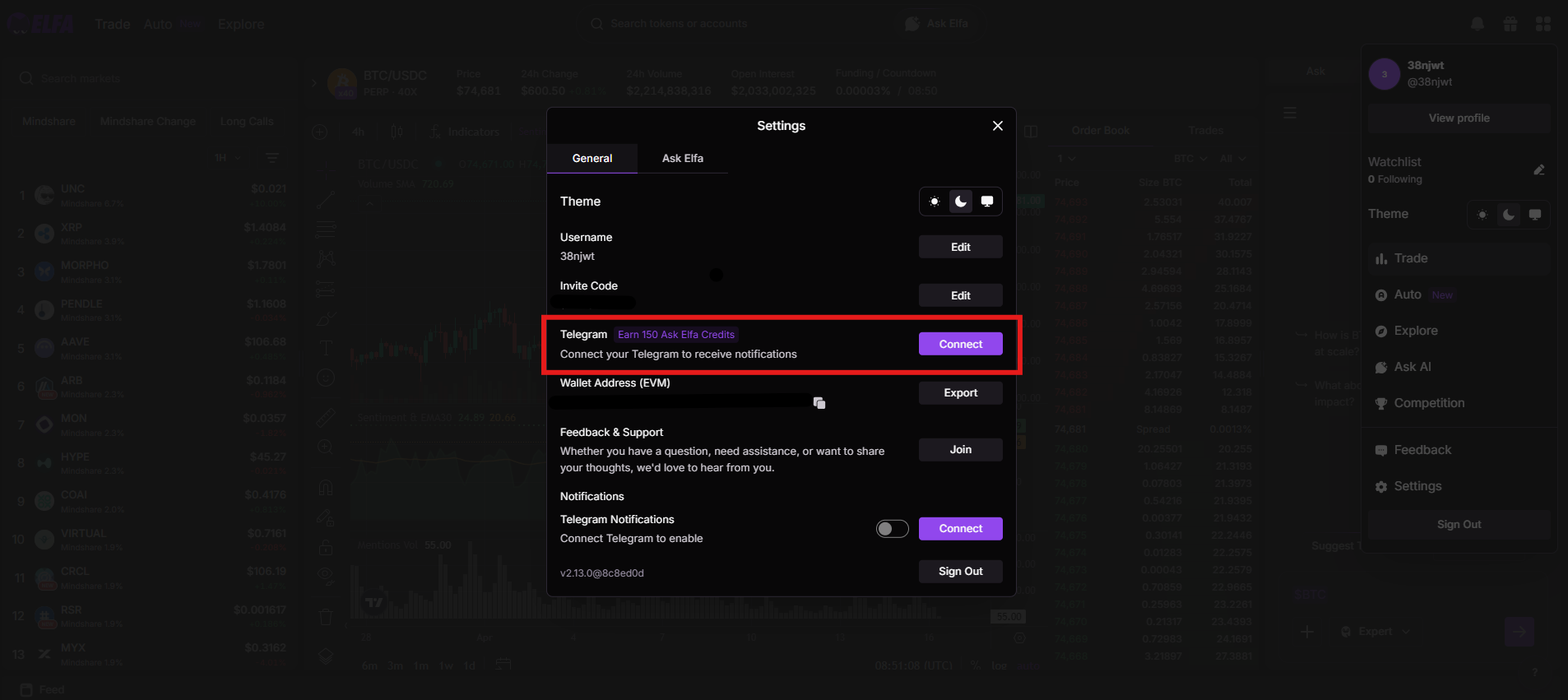 Connect to Telegram